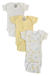 Baby Boy, Baby Girl, Unisex Short Sleeve One Piece Variety (Pack of 3)