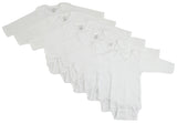 Long Sleeve White Onezie 6 Pack