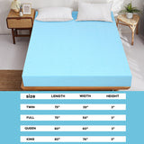 3 Inch Gel-Infused Cooling Bed Topper for All-Night Comfy-80 x 60 inch