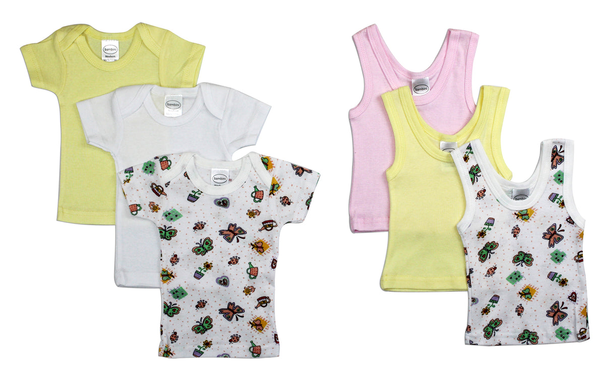 Girls 6 Piece Layette Set