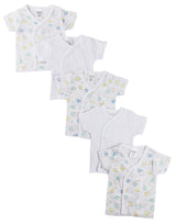 Infant Side Snap Short Sleeve Shirt - 5 Pack