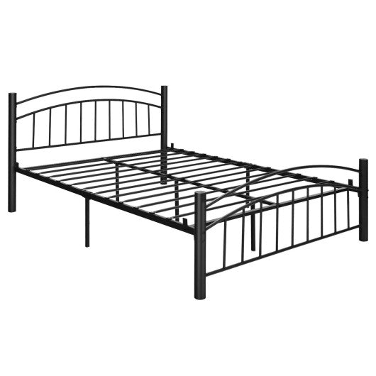 Modern Platform Bed with Headboard and Footboard-Queen Size