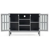 Wooden TV Stand Console Cabinet for 50 Inch TV-Gray