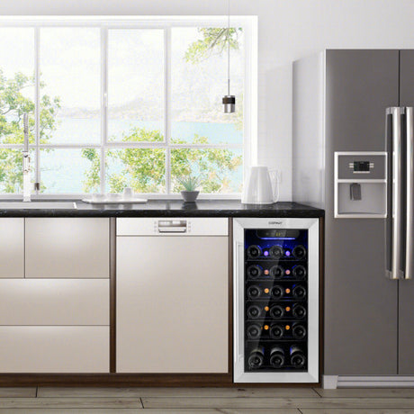 15 Inch 30-Bottle Wine Cooler with Temperature Memory