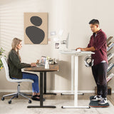 Electric Standing Desk Adjustable Stand up Computer Desk Anti-collision-White