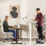 Electric Standing Desk Adjustable Stand up Computer Desk Anti-collision-Rustic Brown