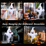 5 Feet Tall Halloween Inflatable Hanging Ghost Decoration with LED Light