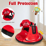 6V Bumper Car for Kids Toddlers Electric Ride On Car Vehicle with 360° Spin-Red