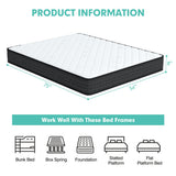 8 Inch Breathable Memory Foam Bed Mattress Medium Firm for Pressure Relieve-Full Size