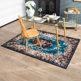 Area Rug with Non-Shedding Surface and Anti-slip Bottom-S