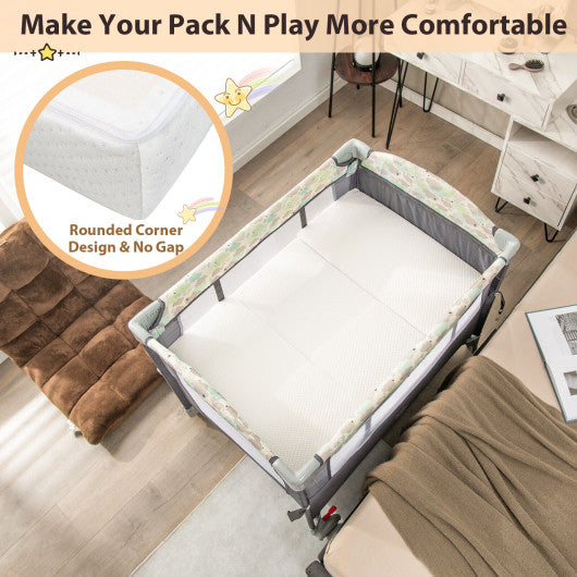 Tri-Fold Pack and Play Mattress with 3 Inch Ultra Soft Foam