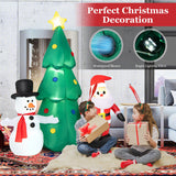 6 Feet Christmas Inflatables Giant Santa Claus Combo Decoration