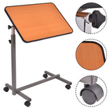 Overbed Rolling Food Tray Table