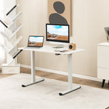 Electric Standing Desk Adjustable Stand up Computer Desk Anti-collision-White