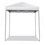 6.6 x 6.6 Feet Outdoor Pop-up Canopy Tent with UPF 50+ Sun Protection-White