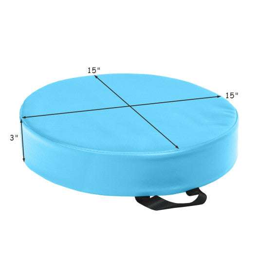 6 Pieces 15 Inch Round Toddler Floor Cushions-Blue
