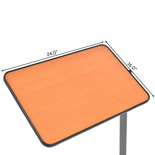 Overbed Rolling Food Tray Table