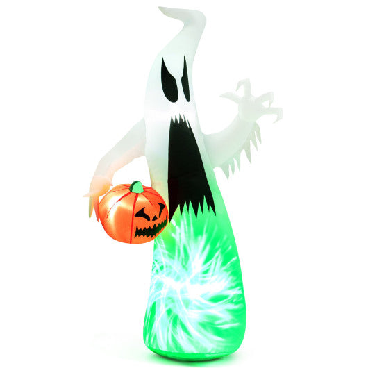 6 Feet Halloween Inflatable Ghost with Built-in LED and Blower