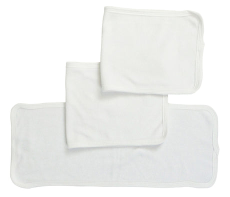 Baby Burpcloth With White Trim (Pack of 3)