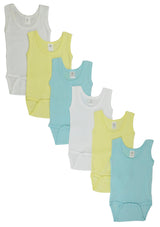 Boys Tank Top One Piece 6 Pack
