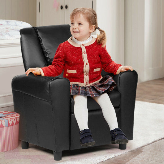 Kids Recliner Armchair Sofa-Black