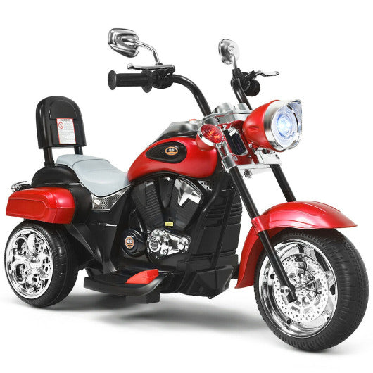 6V 3 Wheel Kids Motorcycle-Red