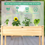 49€™€™ x 23€™€™ x 30€™€™  Wooden Raised Vegetable Garden Bed