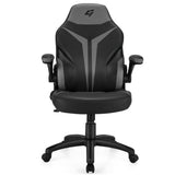 Height Adjustable Swivel High Back Gaming Chair Computer Office Chair-Gray
