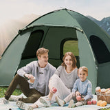 2-Person Foldable Outdoor Camping Tent Cot with Air Mattress and Sleeping Bag