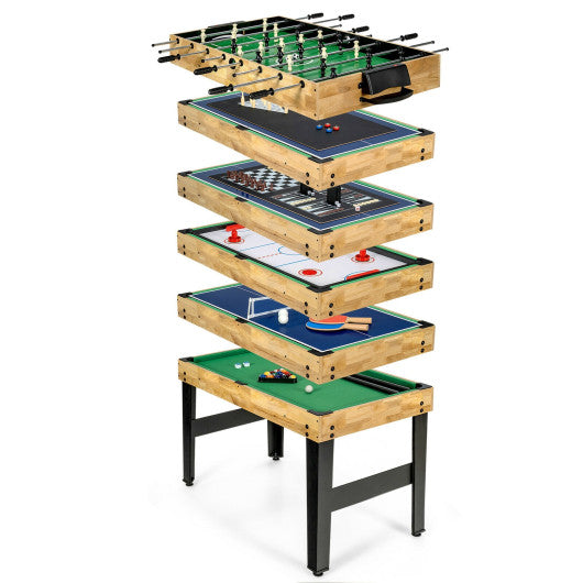 10-in-1 Multi Combo Game Table Set for Home