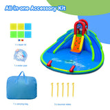 Inflatable Waterslide Bounce House with Upgraded Handrail without Blower