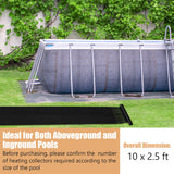 2 Pieces 10/20 Feet Weatherproof Solar Swimming Pool Heating Panels-M