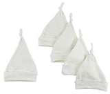 White Knotted Baby Cap (Pack of 5)