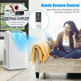 11500 BTU Dual Hose Portable Air Conditioner with Remote Control-White