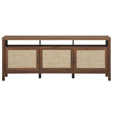 Universal TV Stand Entertainment Media Center for TV's up to 65 Inch-Walnut