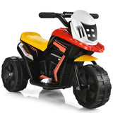 6V 3-Wheel Electric Ride-On Toy Motorcycle Trike with Music and Horn