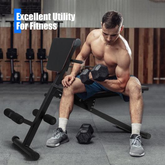 Multi-Functional Adjustable Full Body Exercise Weight Bench