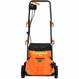 13 Inch 12 Amp Electric Scarifier with Collection Bag and Removable Blades-Orange