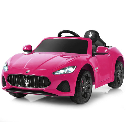 12V Kids Ride On Car Licensed Maserati GranCabrio with Remote Control-Pink
