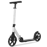 Lightweight Folding Kick Scooter with Strap and 8 Inches Wheel-Silver