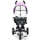 4-in-1 Kids Baby Stroller Tricycle Detachable Learning Toy Bike-Pink