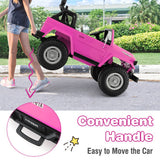 12V 2-Seat Licensed Kids Ride On Toyota FJ40 Car with 2.4G Remote Control-Pink