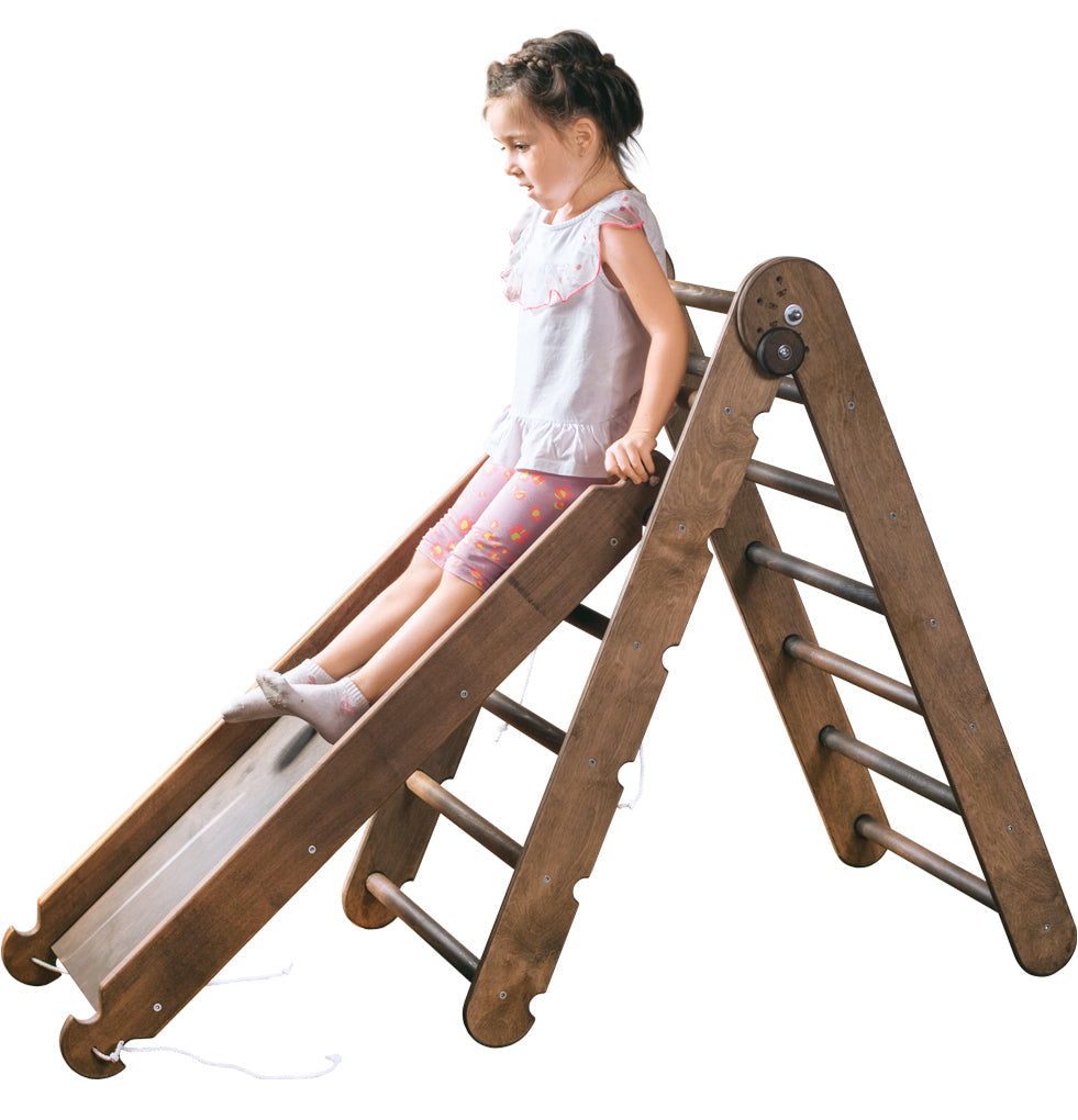 3in1 Montessori Climbing Frame Set: Triangle Ladder + Arch/Rocker