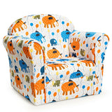 Kids Elephant Upholstered Sofa with Armrest