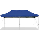 10 x 20 Feet Adjustable Folding Heavy Duty Sun Shelter with Carrying Bag-Blue