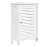 Corner Storage Cabinet Free Standing Bathroom Cabinet with Shutter Door