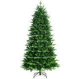 Realistic Pre-Lit Hinged Christmas Tree with Lights and Foot Switch-7'