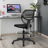 Adjustable Height Mid Back Mesh Drafting Office Chair