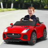 12V Jaguar F-Type SVR Licensed Kids Ride On Car-Red