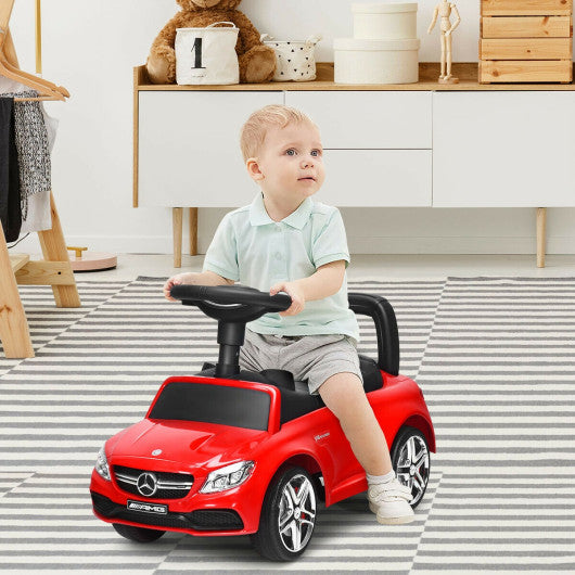 Mercedes Benz Licensed Kids Ride On Push Car-Red